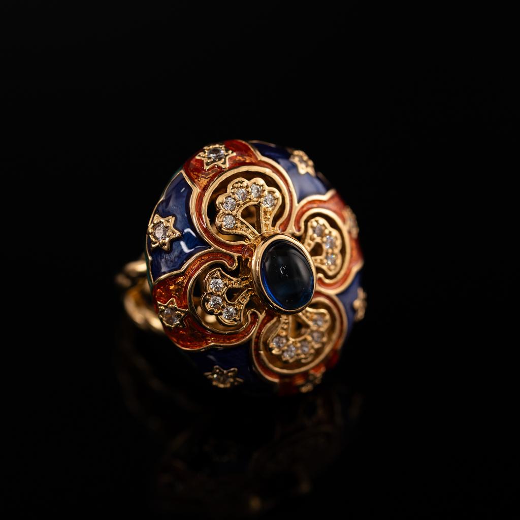 Medieval Copper Alloy Ring, Retro Court Style, High Sense Female Designer Temperament, New Ring