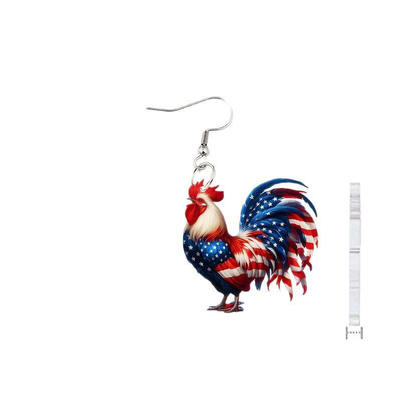 American Flag Independence Day Acrylic Earrings 2026