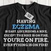 Unisex Lustiges Ekzem T-Shirt Juckende Trockene Haut Geschenke Dermatitis Tees Mama Papa Sohn