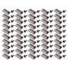 50 Sets Leather Rivets 18x9mm Antique Silver Rectangular Trapezoid Rivets with 3x7mm Iron Trumpet Foot for Craft Repair