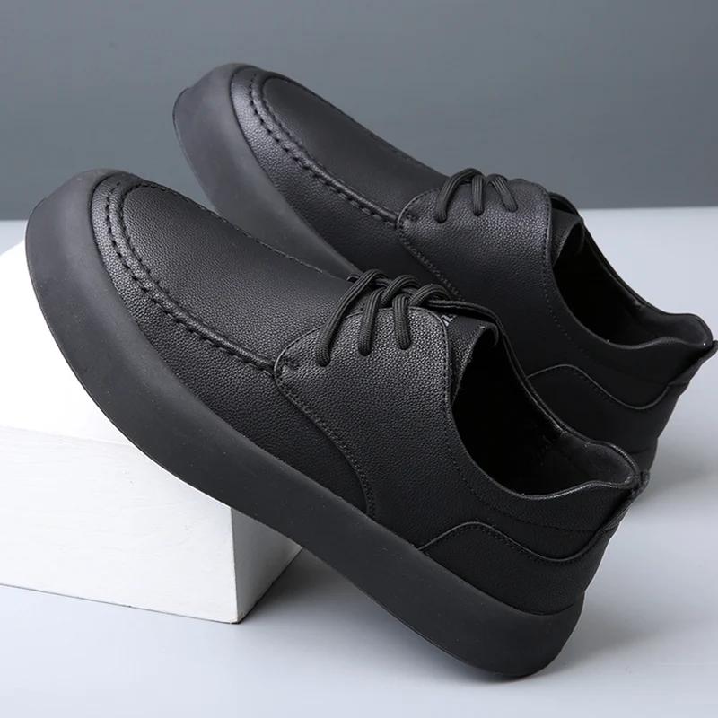 Fashion Men Casual Shoes Fashion Genuine Leather Board Shoes Outdoor Zapatos Casuales Hombres Handmade Oxfords Man Shoes for Men