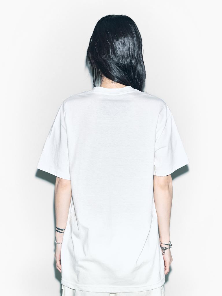 YEEL Cheetah Graphic Oversized T-Shirt White