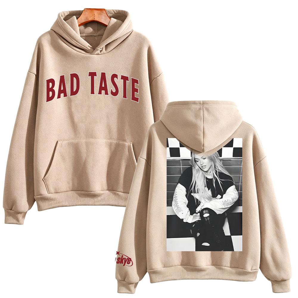 Freya Skye Bad Taste Photo Hoodie Unisex Vintage Graphic Print Long Sleeve Clothes Casual Streetwear Fan Gift Tops Sweatshirts