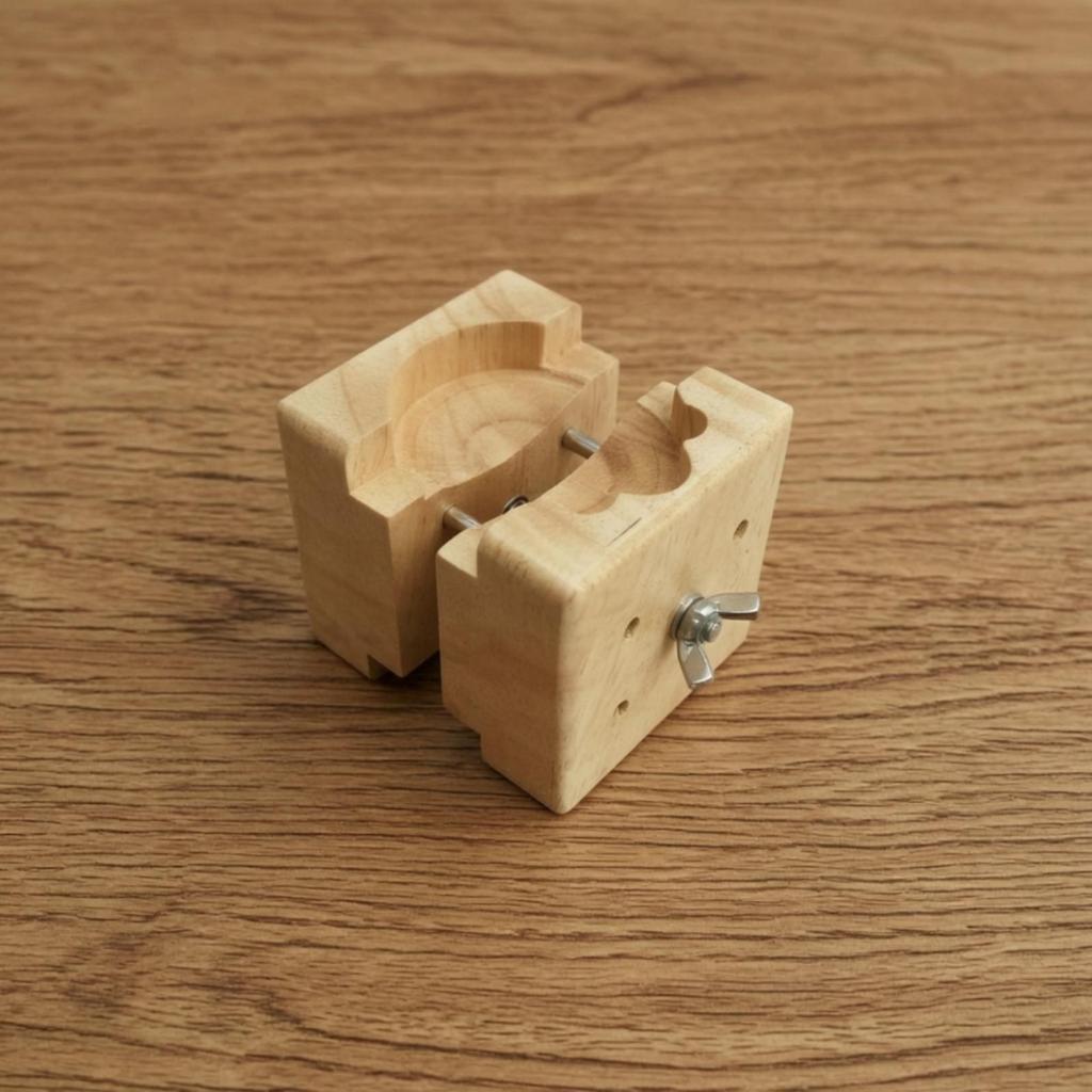 Watch Case Clamp with Wooden Blocks Professional Holder Tool Secure