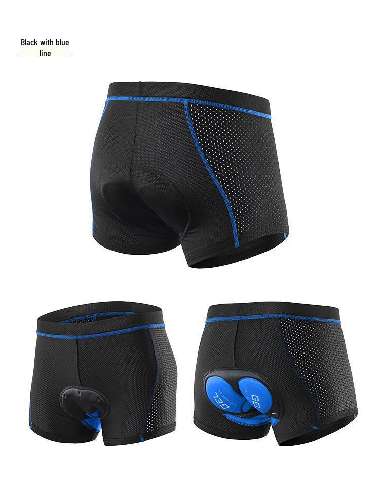 Men's Shock-Absorbing Silicone Cycling Shorts - Plus Size, Four-Season Wear