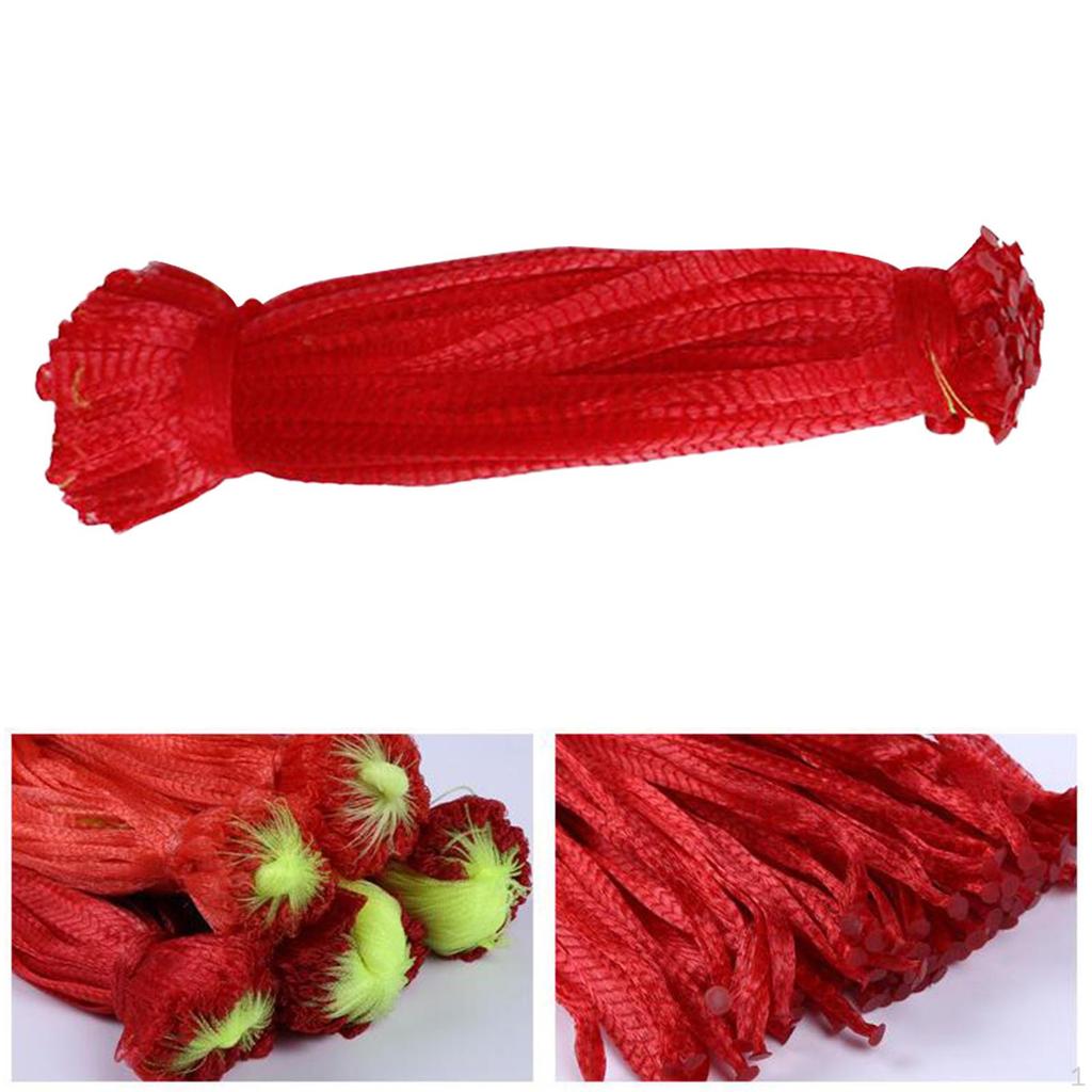 100 Pieces Hanging Watermelon Net Bags Fruit Mesh Protection Cucumbers Growing Storage with