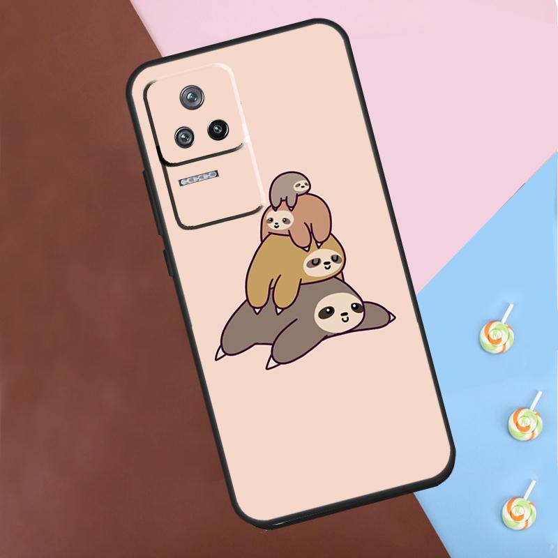 Sloth Cute Animal Case For Xiaomi POCO M6 Pro X3 X5 X6 Pro F3 F5 M5s Mi 14 Pro 13 13T 11T 12T 12 Lite Cover