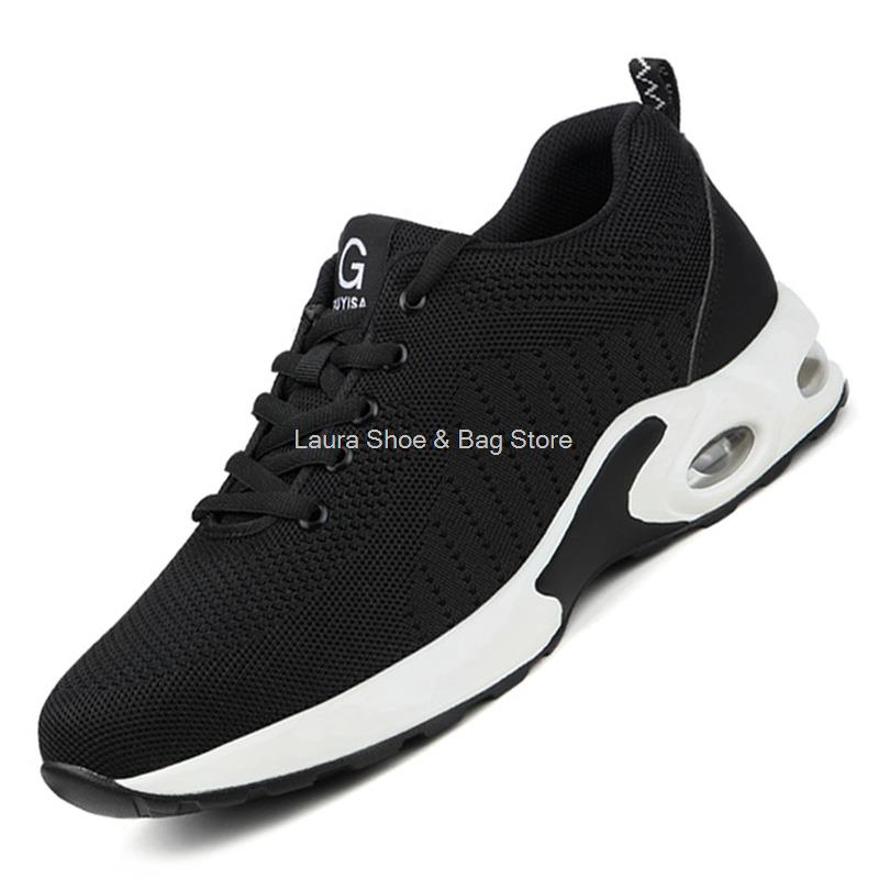 Fashion Steel Toe Cap Shoes For Men Work Boots Puncture-Proof Work Safety Shoes Protective Working Shoes Male Footwear Security Sneakers