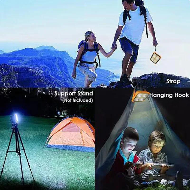 5-Colors Adjustable Emergency Solar Light Ip68 Waterproof Solar Led Flood Light With Panel
