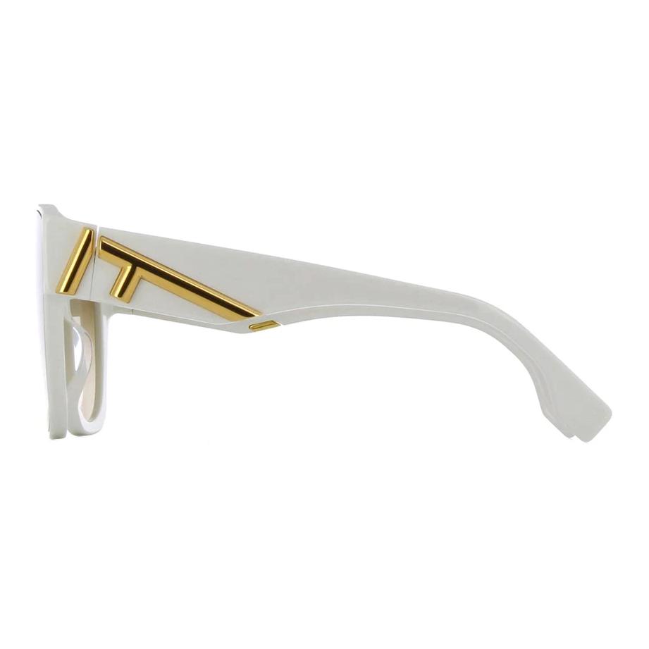 Fendi Logo Design Butterfly Sunglasses Women Sunglasses White FE40098I25F