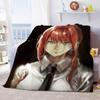Makima Kawaii Girl Chainsaw Man Überwurfdecke Anime Schlafzimmer Sofabezug dünne Decke Halloween Weihnachtsgeschenk Home Room Decor