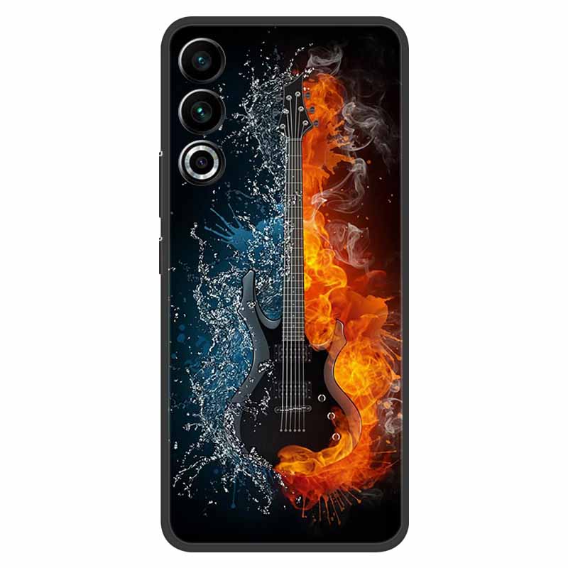 For Meizu 20 Case 6.55" Capa Silicone Painted Soft Black Cover for Meizu 20 2023 Covers Para Meizu20 Coque TPU Protective Shells