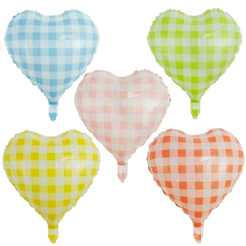 

10Pcs 18Inch Stripe Star Foil Helium Balloons Happy Birthday Baby Shower Theme Party Decoration Kids Toys Supplies Air Globos qiqiu