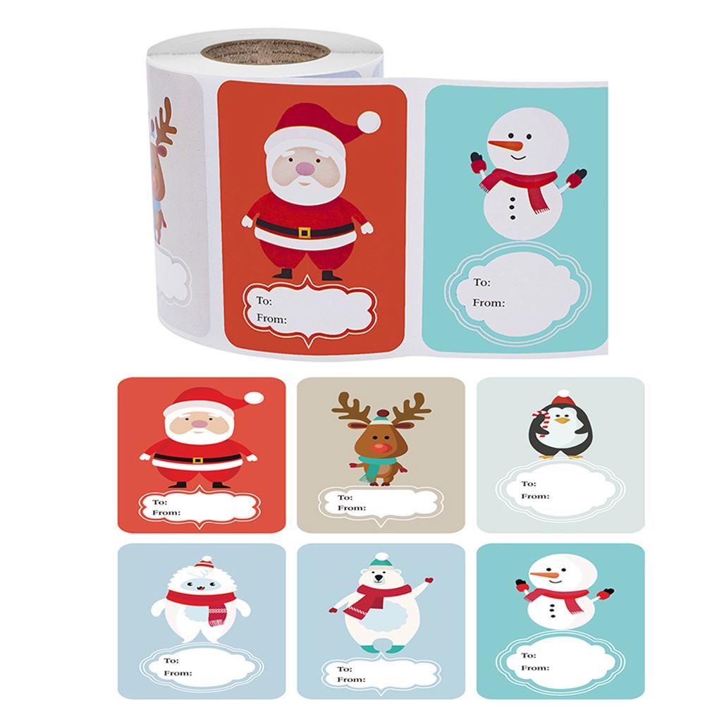 Label Paper Phone Stickers Merry Christmas Children X123