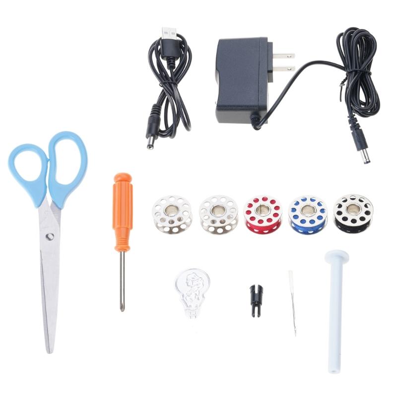 Handheld Sewing Machine for Beginner Two Thread Portable Electric Sewing Machine USB Rechargeable for Quick Stitching