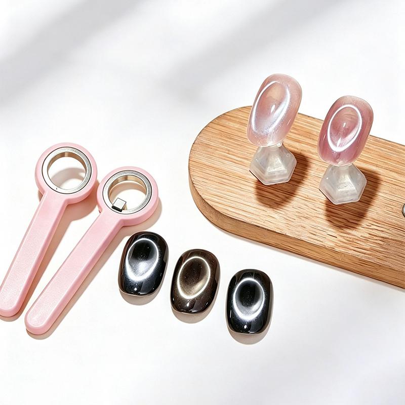 Ring-Shaped Nail Art Cat'S Eye Strong Magnet Tool Glass Bead Effect Cat Eye Magnetic Gel Polish Manicure Tools