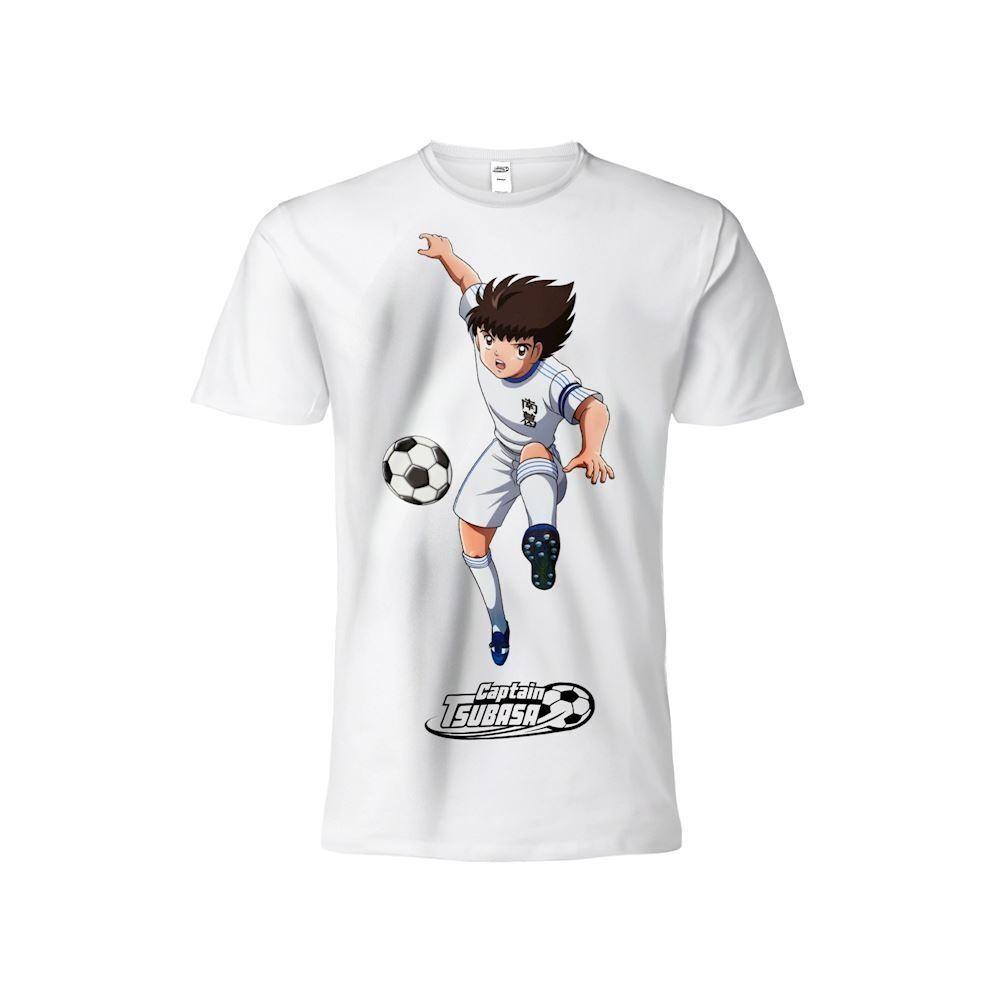 Holly Benji TShirt Original Captain Tsubasa Officer White Shirt