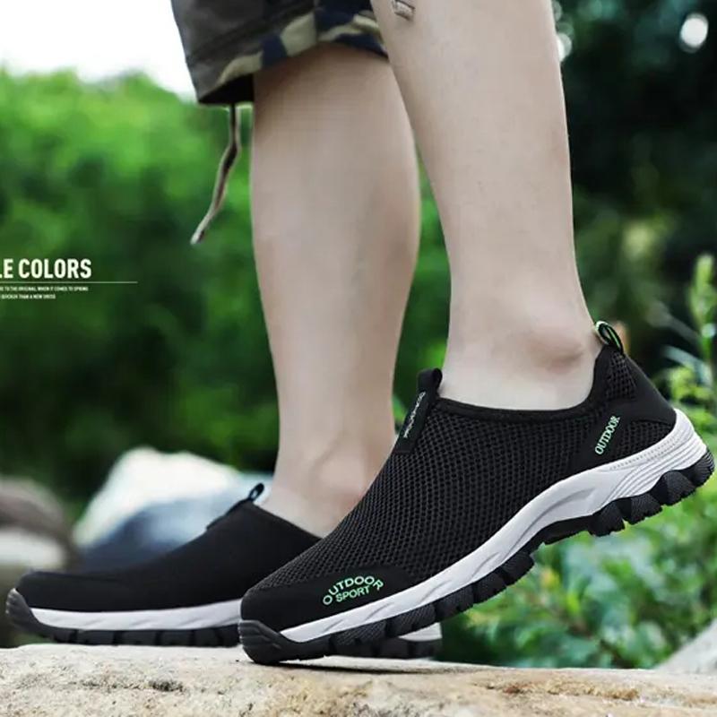 Men Hiking Shoes Outdoor Sneakers for Man Flat Sport Casual Shoes Non-slip Cilmbing Trainers
