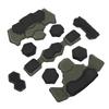 Helmet Padding Kit Memory Foam Pad Protective Mat Universal Motorcycle Bike Bicycle Cushions Waterproof OD Green