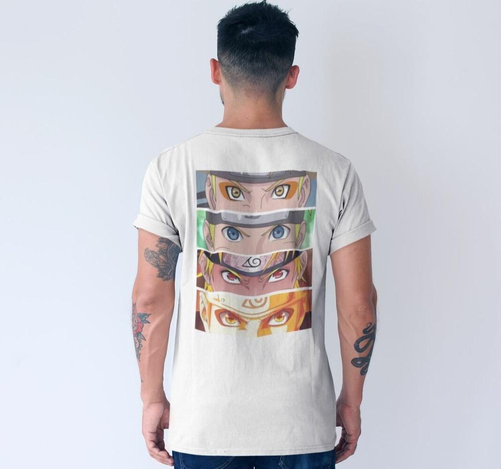 

Naruto shippuden verschiedene Augen sasuke Herren Bio Baumwolle T-Shirt L