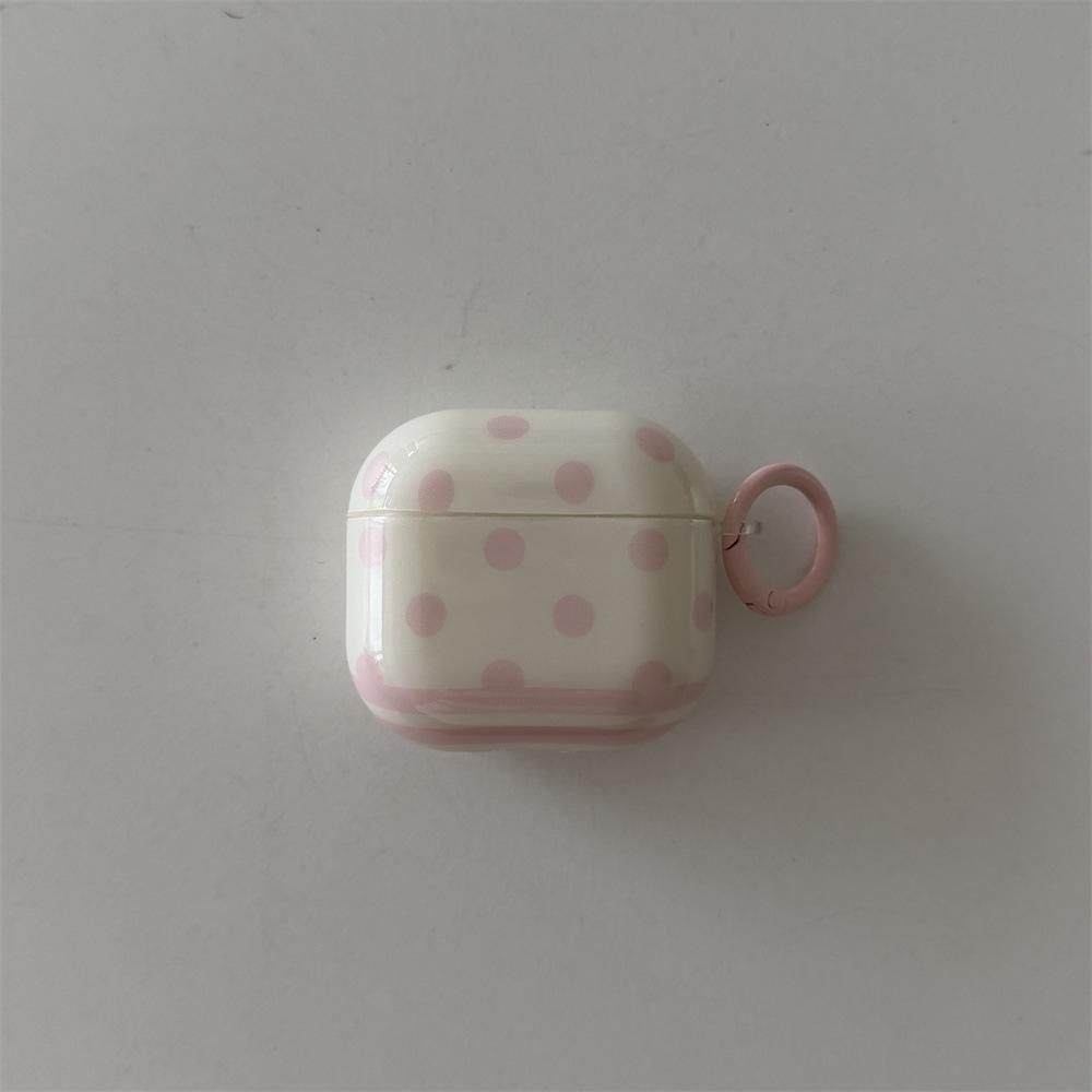 Small fresh stripe polka dot earphone cover for Apple AirPods 1 /1 generation simple creative shell PRO1/PRO1