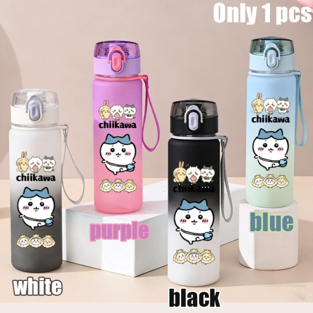 550ml Nanka Chiisakute Kawaii Yatsu School Drink Bottle Usagi Chiikawa Hachiware Plastic Gradient Color Water Cup Gourde Gift