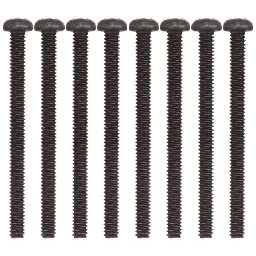 Scud Humbucker Mounting Screws, Inch Size, 8-Piece Black W-HPB