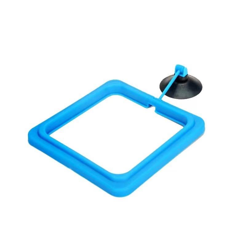 Quadratischer Blauer Fischfutterspender für Aquarien