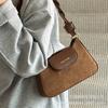 Suede Bag Women's 2025 New Trendy Autumn and Winter High-end Underarm Bag Retro Shoulder Bag Commuter Messenger Bag