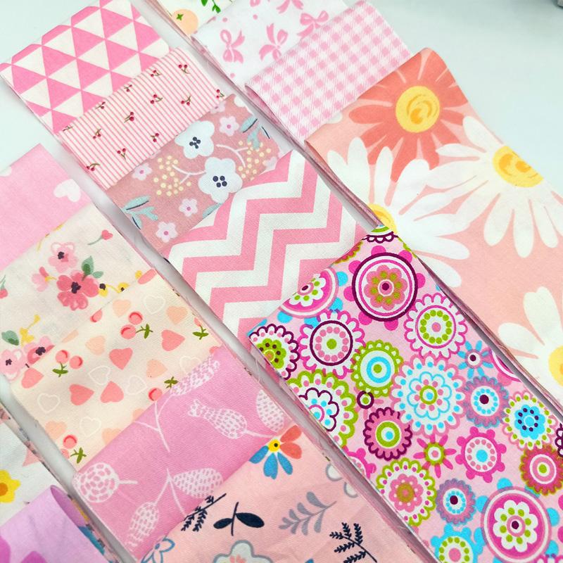 40Pcs Quilting Jelly Rolls Colorful Fabric Strips 6.5CM Sewing Craft DIY Cotton Quilting Strips Patchwork Fabric Floral Printed