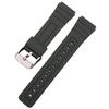 Hijiawee Replacement Band for Casio F-84/F-91W/F-94/F-105/A158/A168, Soft PU Watch Strap for Casio A158 Series (Black)