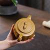 270ml Chinese Yixing Purple Clay Teapot Tradition Hand-carved Lotus Leaf Tea Pot Handmade Beauty Zisha Kettle Teaware Gifts
