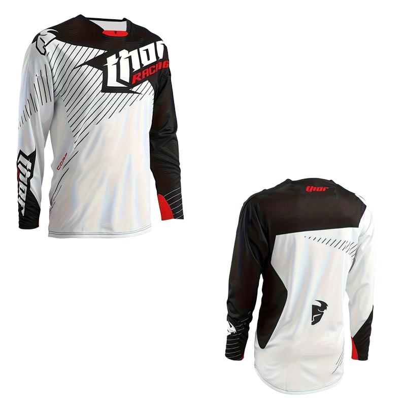 Men's Long Sleeve Off-road Motorcycle Mountain Bike Clothing Spring and Autumn Round Neck Top