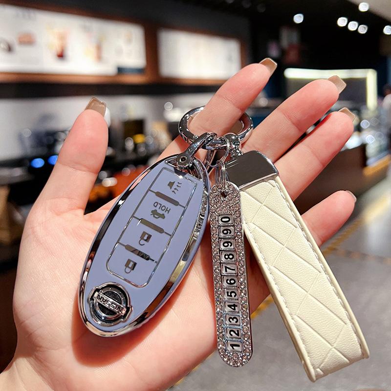 Applicable To 21 Nissan Teana Key Sets, New Xuanyi Qijun Buckle, Tiida Jin Qashqai Bag, Nissan Car, Blue Bird Shell Woman