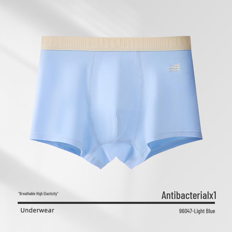 Teen Boys' Antibacterial Pure Cotton Boxer Briefs (10A) - All-Cotton Crotch Development Period Underwear