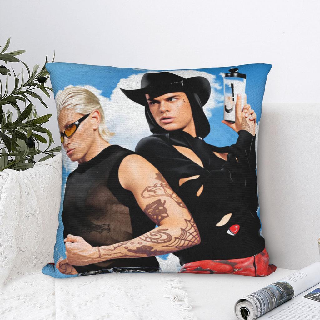 CA7RIEL & Paco Amoroso Papota Tour Pillow Case  Soft Pillow Cover For Sofa Car Home Decor Funny Cushion Cover