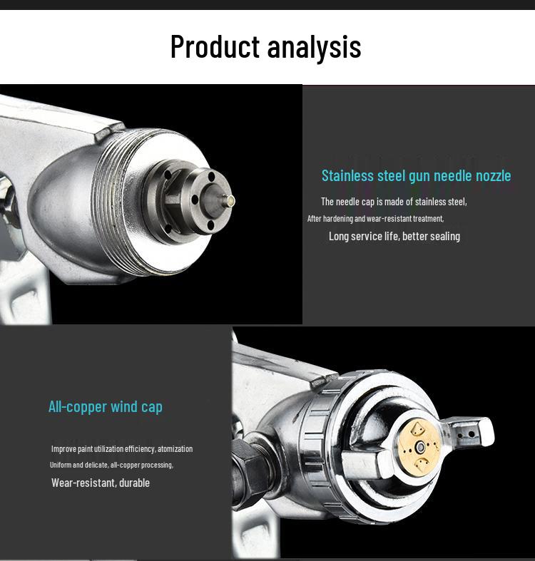 Paint Spray Gun W71/W77: Pneumatic Furniture & Car Primer and Latex Coating Tool