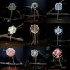 Dunhuang Chinese Style Bridal Group Fan Tassels Silk Fan Gorgeous Chinese Embroidery Fan  Wedding
