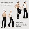 YERAD Women's Black Flare Suit Pants