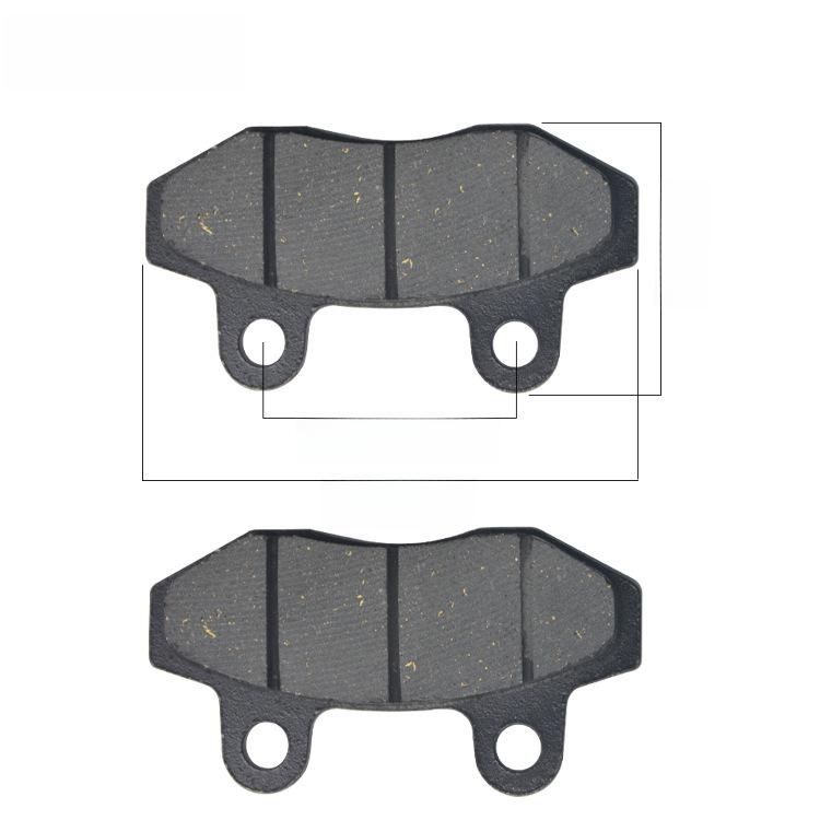 Motorcycle TBT Electric Vehicle Disc Brake Pads - Double Pump CBX Leather Brake Pads for Battery Cars