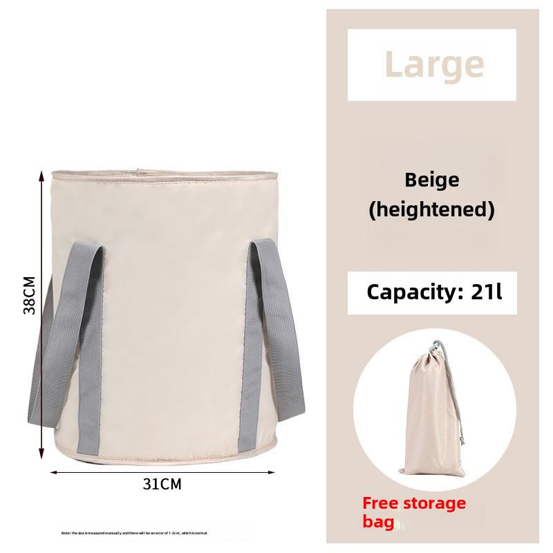 Cadă de călătorie pliabilă pentru picioare: Design portabil, izolat, extra-adânc pentru acoperirea gambelor; Soluție multifuncțională pentru baie de picioare acasă.