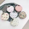 Stylish Heart Shaped Cosmetic Pouch Cute Floral Pattern Makeup Bag  Household Organizer