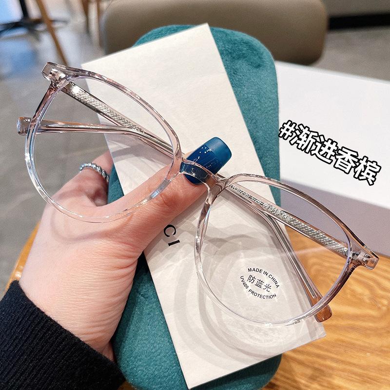 French Style Glasses For Women  Material Anti Blue Light Transparent Glasses Man New Style Computer Glasses Women