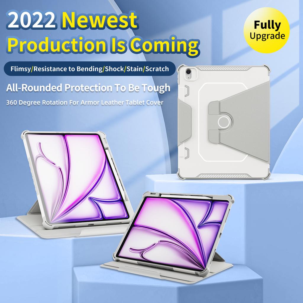 Rotatable Stand Case for IPad Air 13 2026 M4 2025 M3 2024 M2 4 5 Pro 13 2025 M5 2024 M4 12.9 2018-2022 3rd 4th 5th 6th Gen Cover