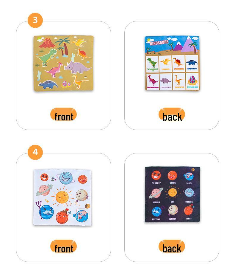 Infant Tear-Proof Tissue Box Toy for Finger Exercise and Simulation Learning