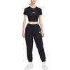 Nike Crop Tops Women's Black Crew Neck Moderate DN5853-010