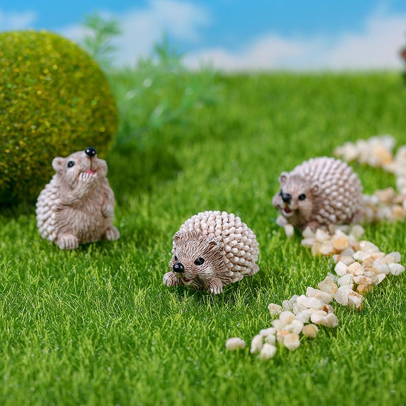 Mini ricci in resina per ornamenti di micro-paesaggi