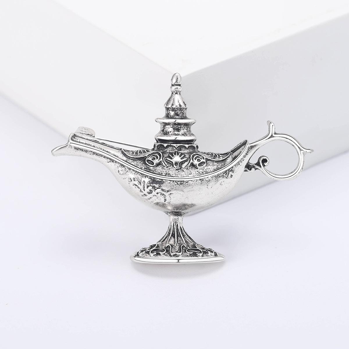 

Брошь «Латиноамериканская волшебная лампа» из сплава «Волшебная лампа в форме капли масла», простая и универсальная булавка для одежды