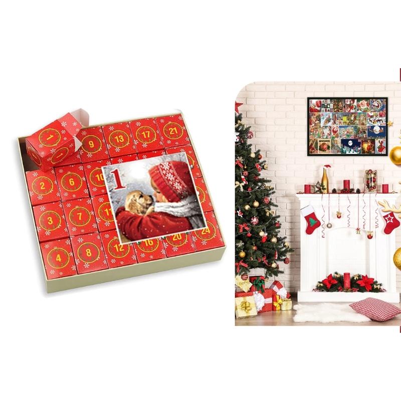 Quality Christmas Countdown Puzzle Set in Advent Calendar Perfect Birthday Thank You Gift Countdown to Christmas