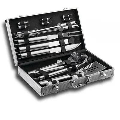 BBQ Tool Set, Portable Oxford Bag, Grilling Utensils, Stainless Steel Grill, Spatula Brush, Outdoor Barbecue Accessories